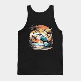 Birds Lover Beach and Birds Birdwatching Tropical Coastal Tank Top